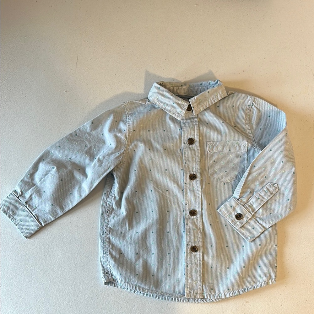 Children's Light Blue Button-Up Shirt